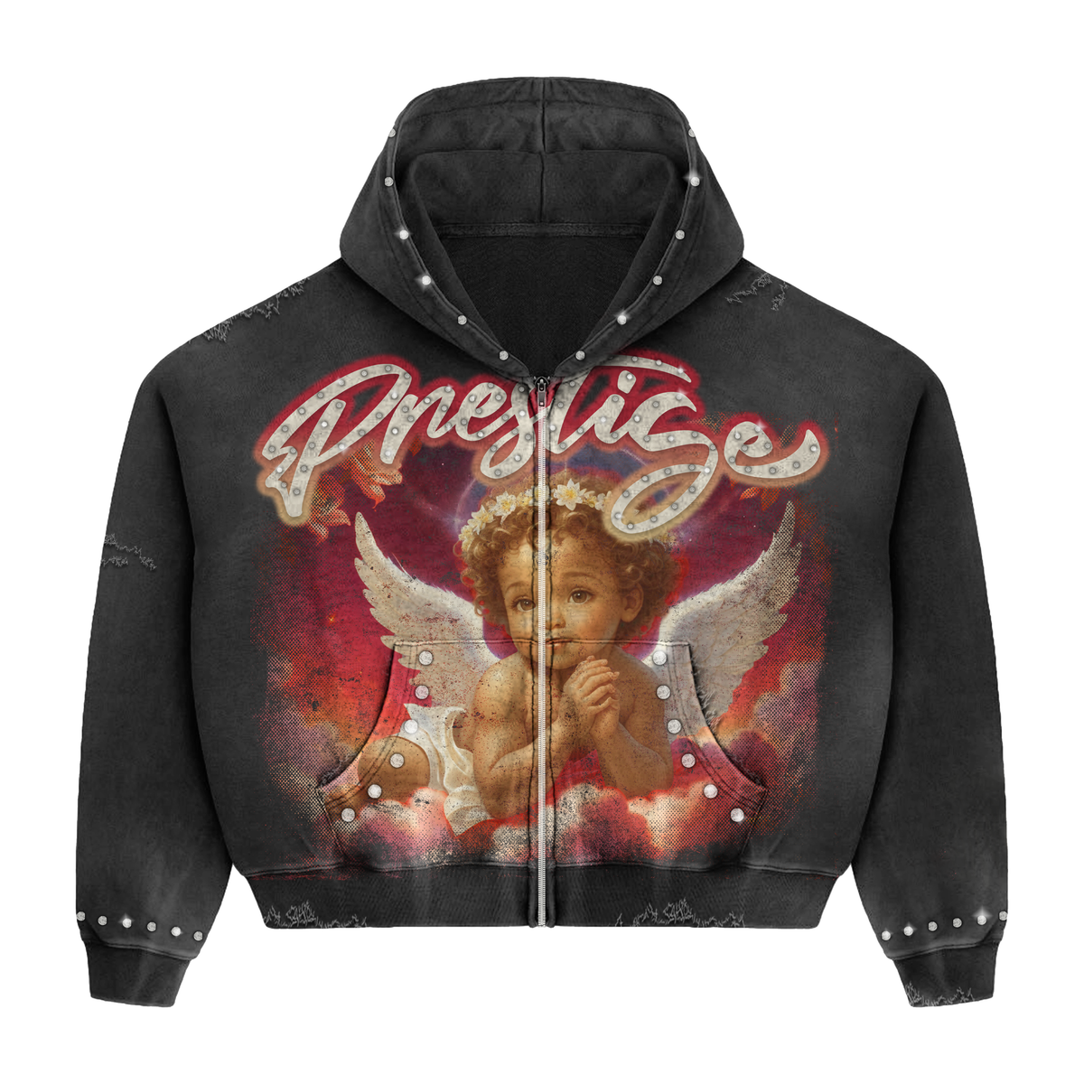 Prestige "Angel Hoodie" Black/Red