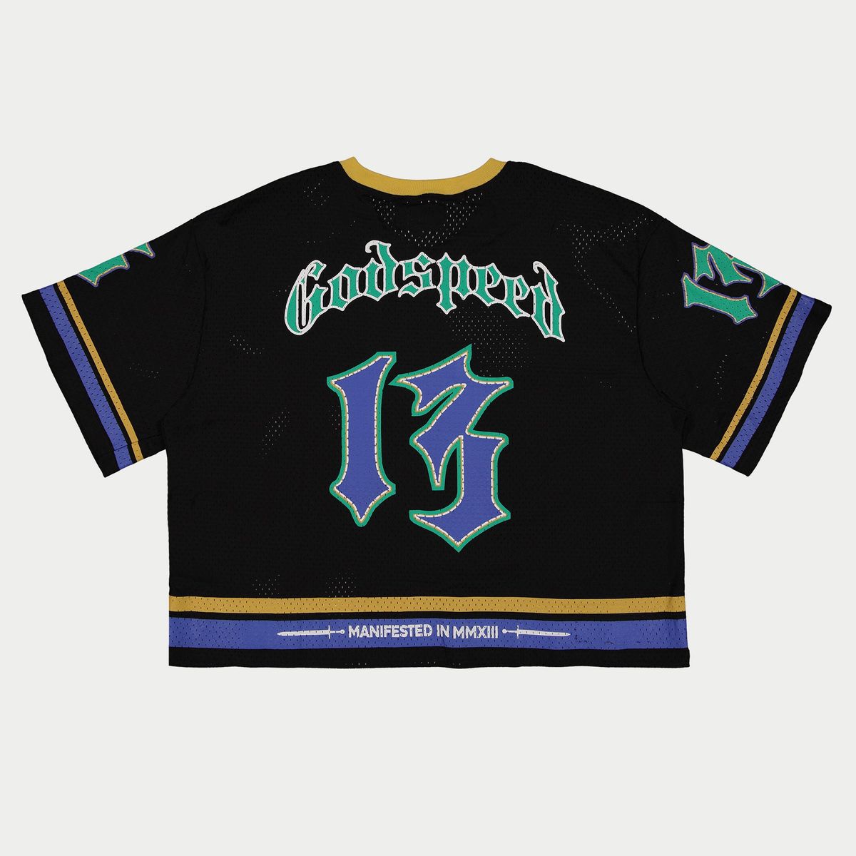 Godspeed First Down Jersey Black/Yellow/Blue