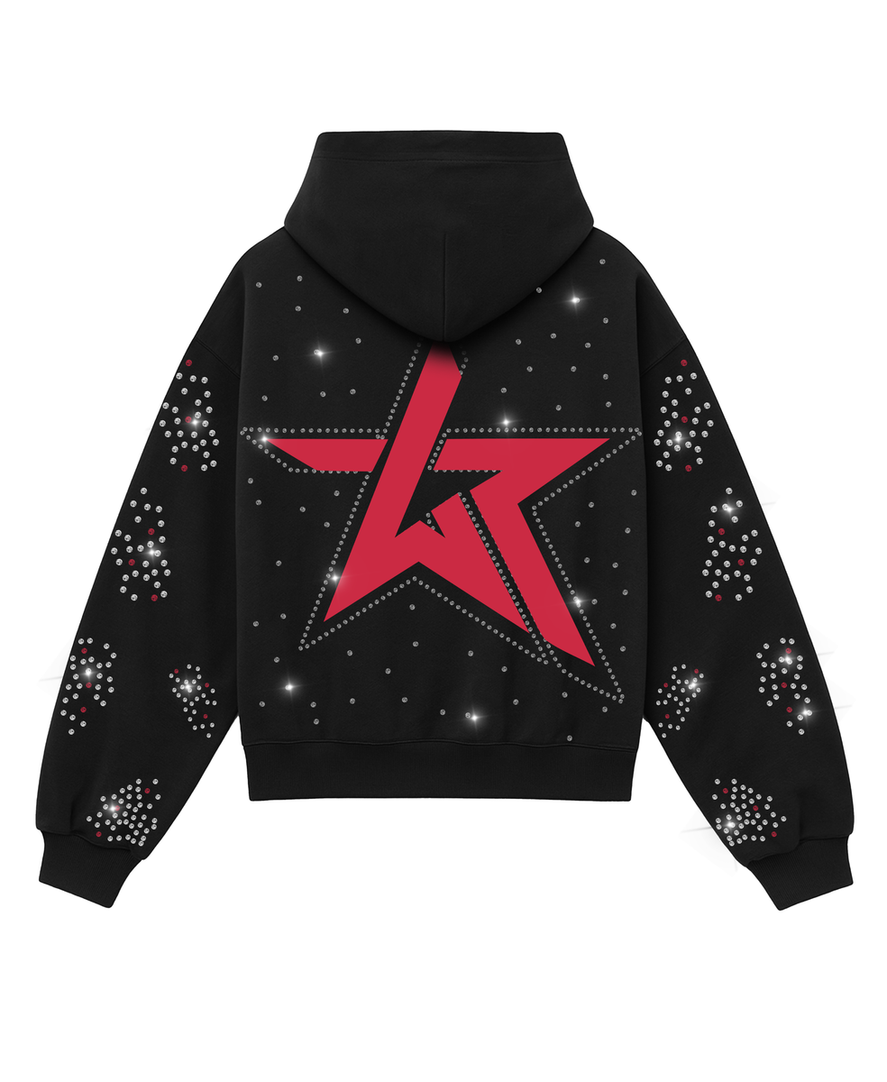 Wknd Riot 1OAK ZIP UP W/ RHINESTONES