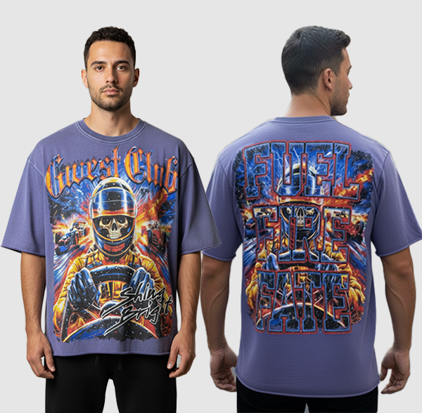 G West Rhinestone Hellspeed Driver Purple Tee