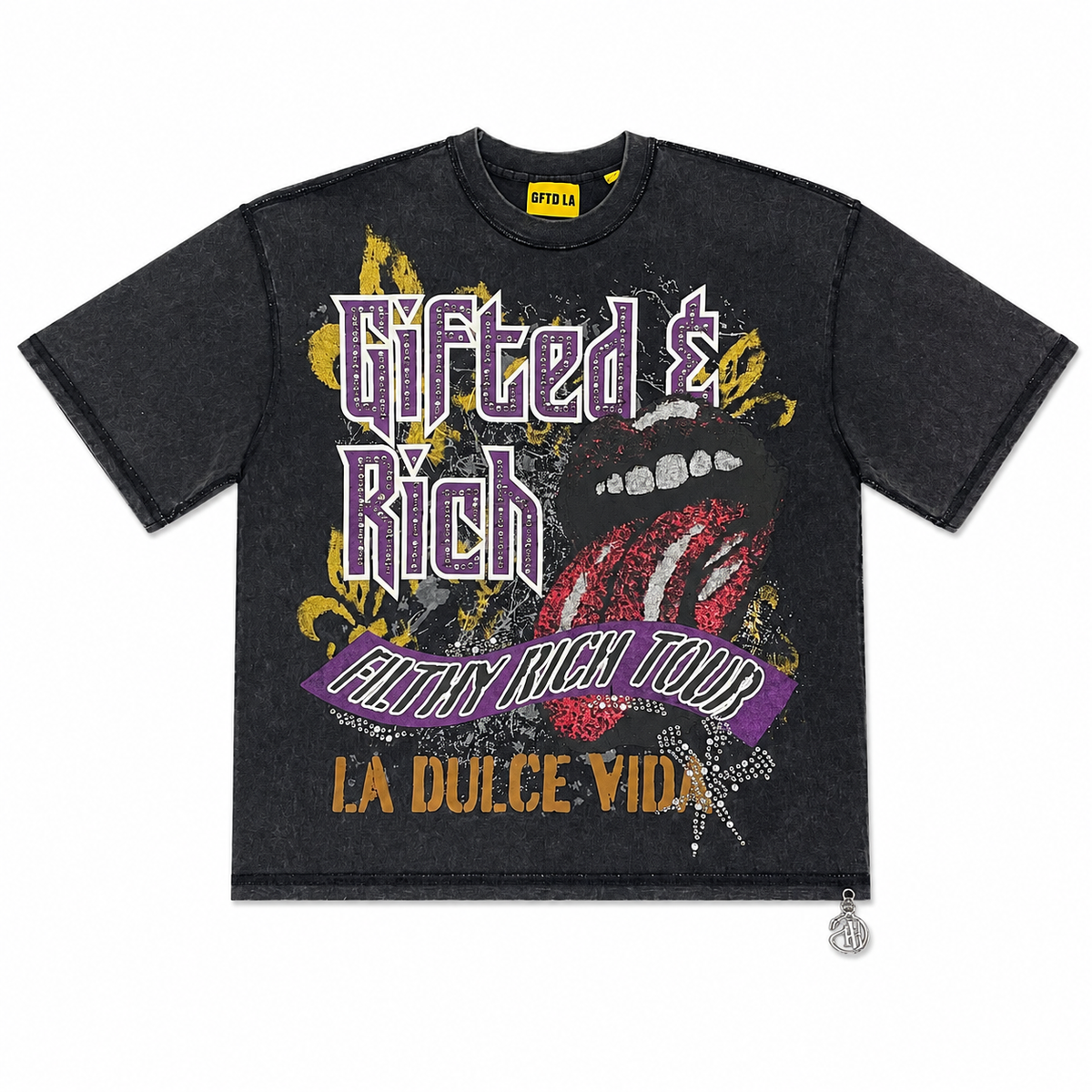 GFTD LA Gifted And Rich Blk Tee