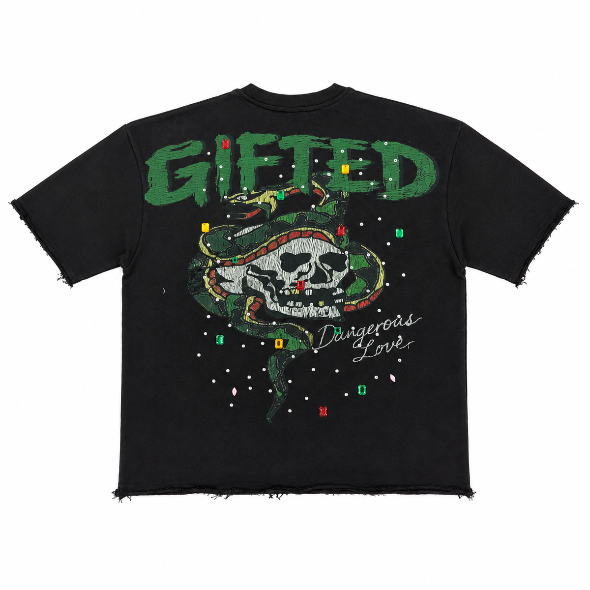 GFTD DANGEROUS LOVE FRENCH TERRY T BLK
