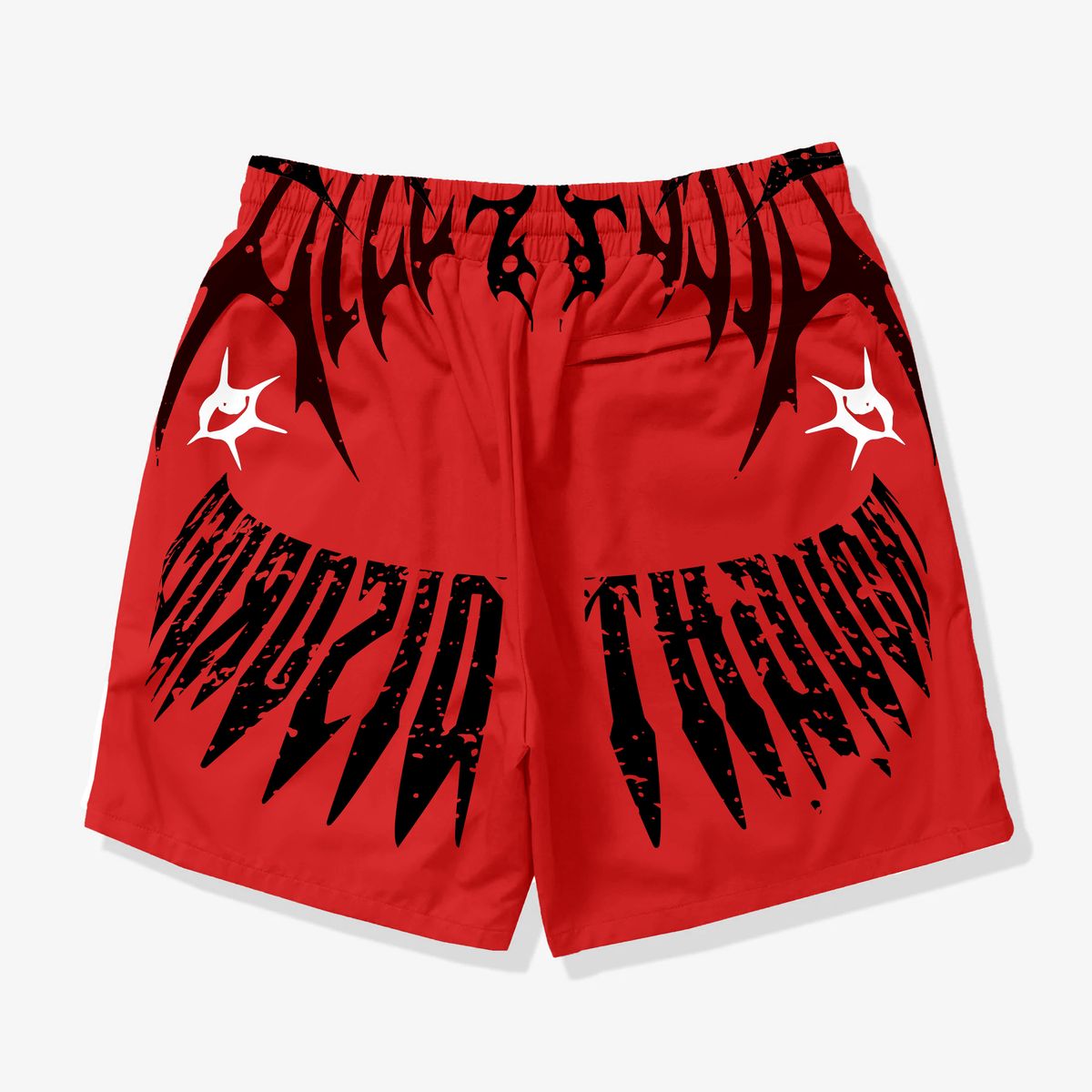 Sugarhill "SINISTER" POLY SHORTS” RED