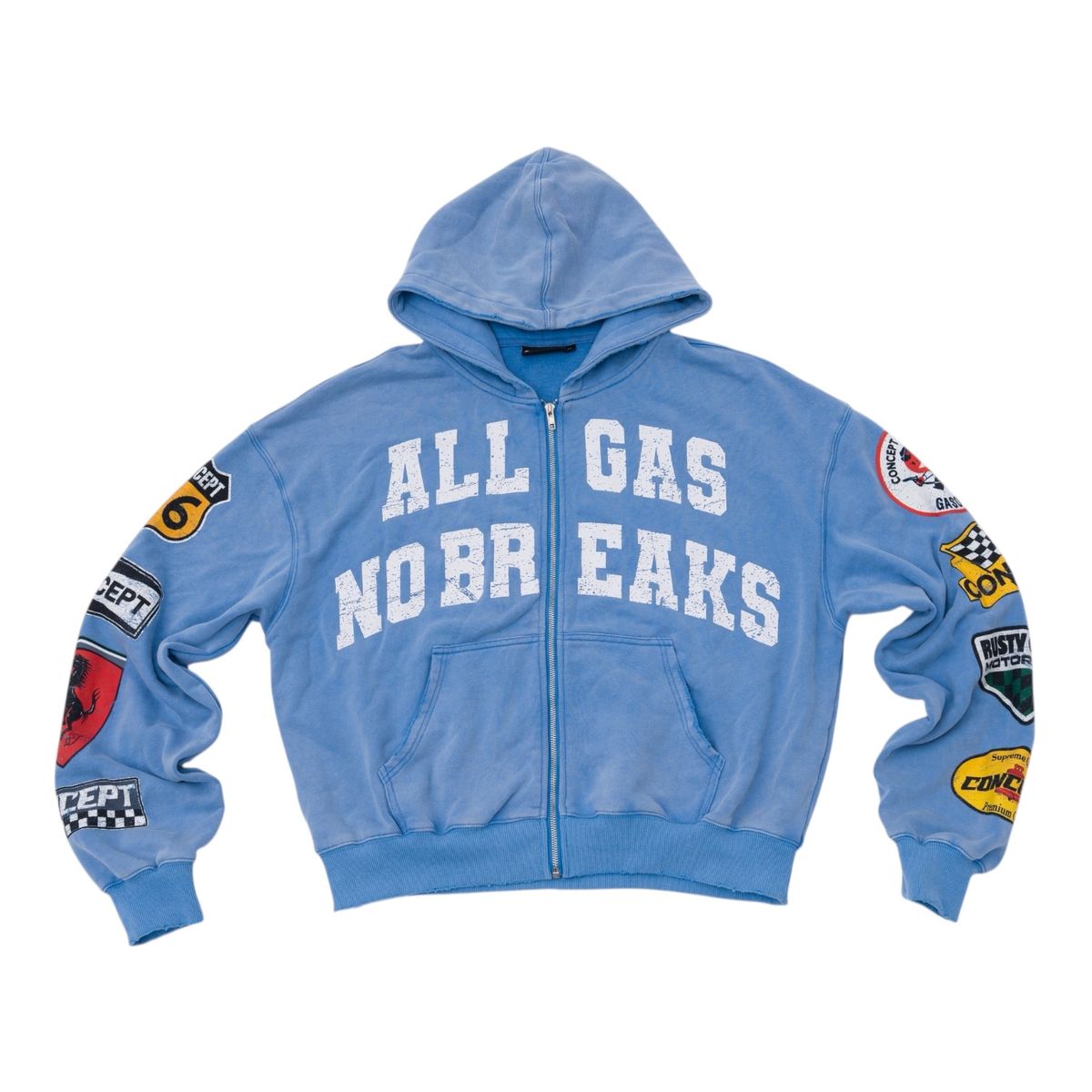 Concept "ALL GAS" HOODIE BLUE