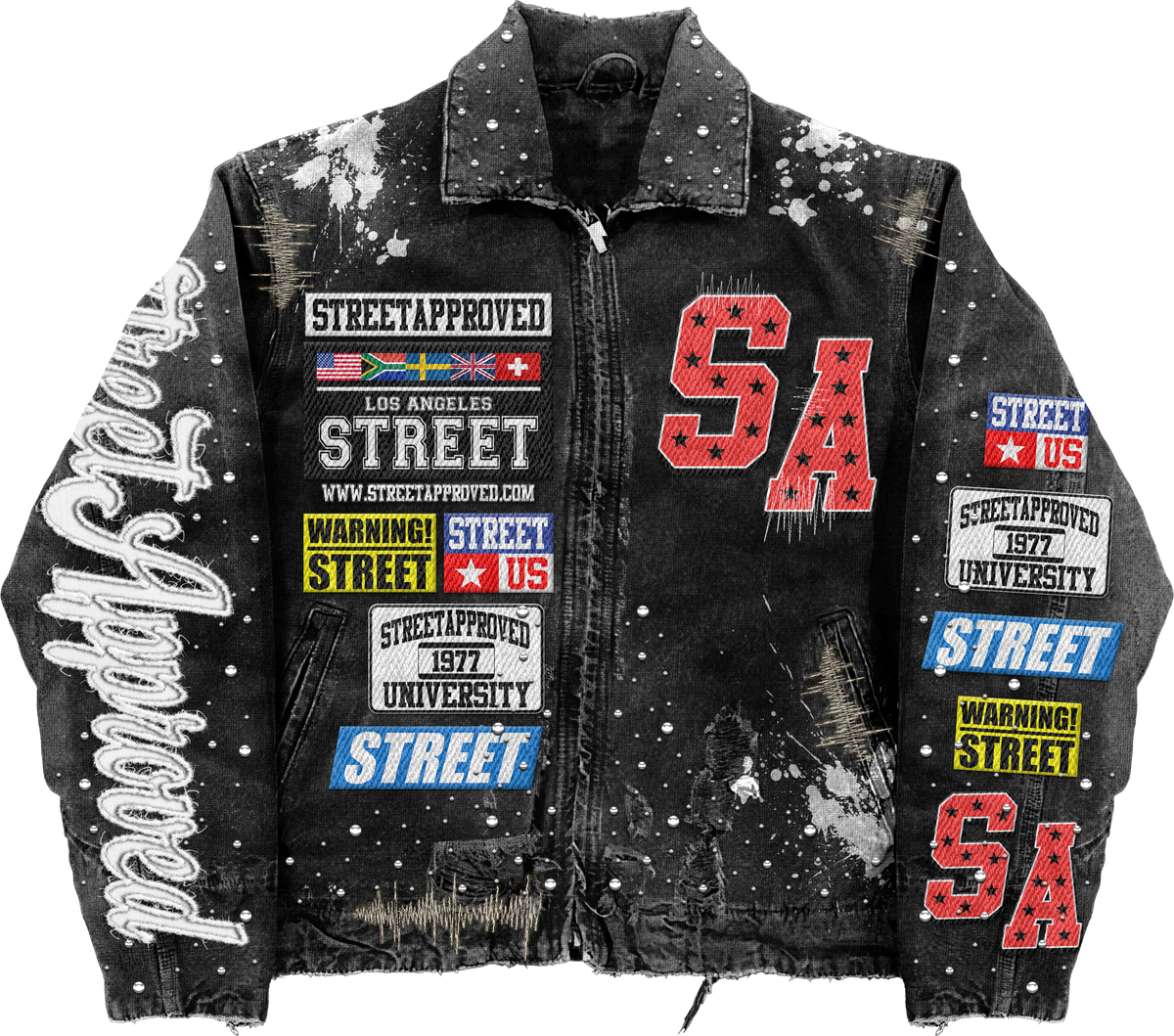 Street Approved Black Denim Jacket (SADNJK001)
