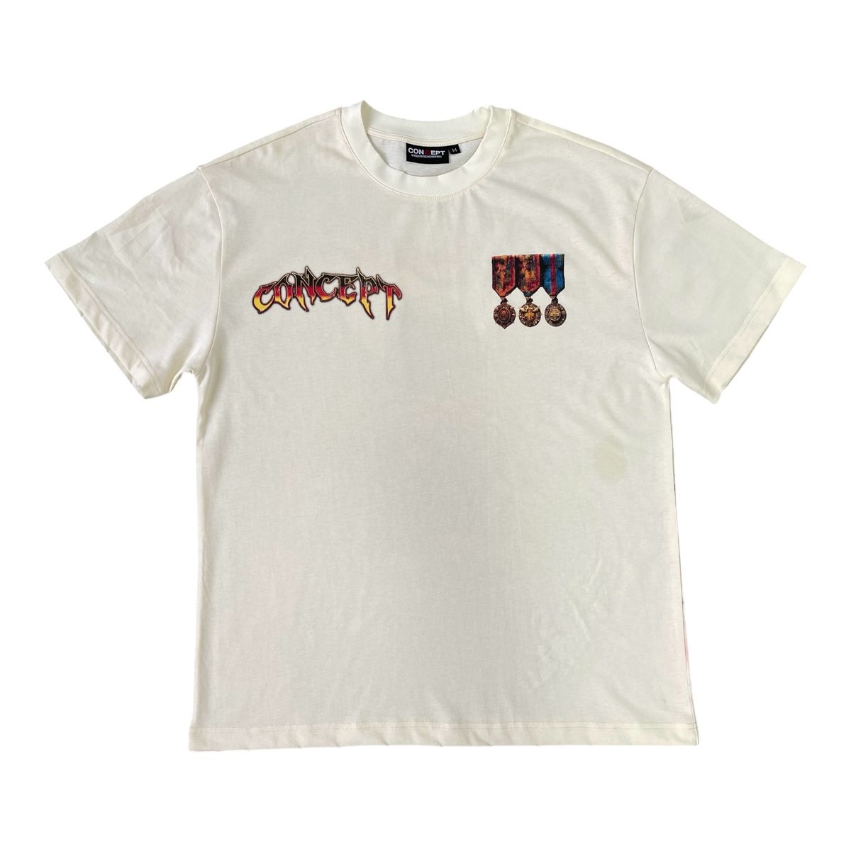 Concept "MEDALS" TEE- CREAM