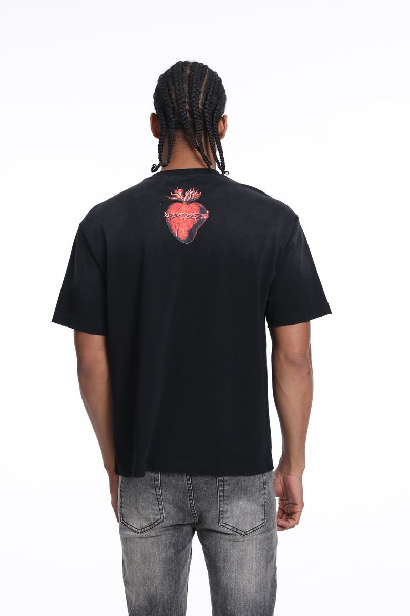 Syndicate "Heart" Black Tee