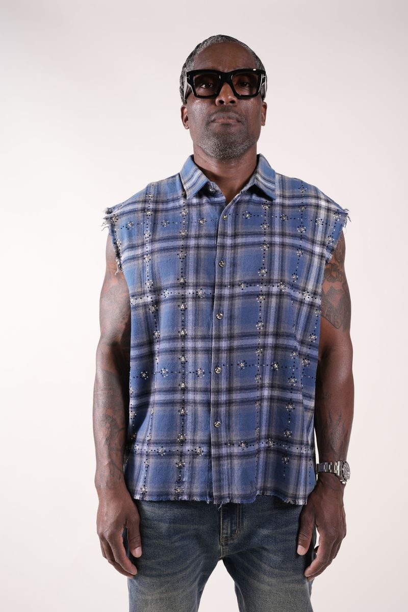 Paper Money Rhinestone Flannel