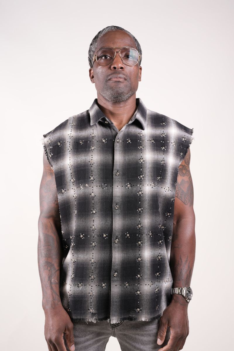 Paper Money Rhinestone Flannel