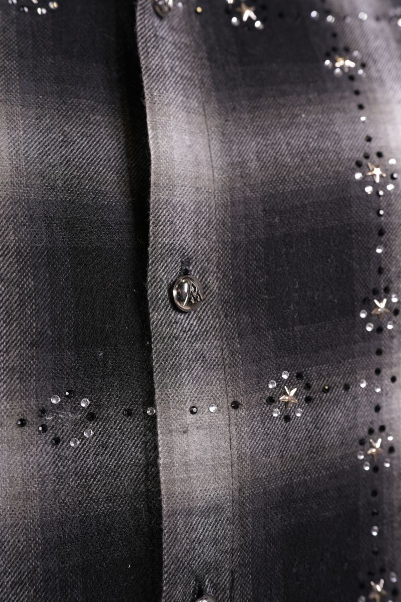 Paper Money Rhinestone Flannel