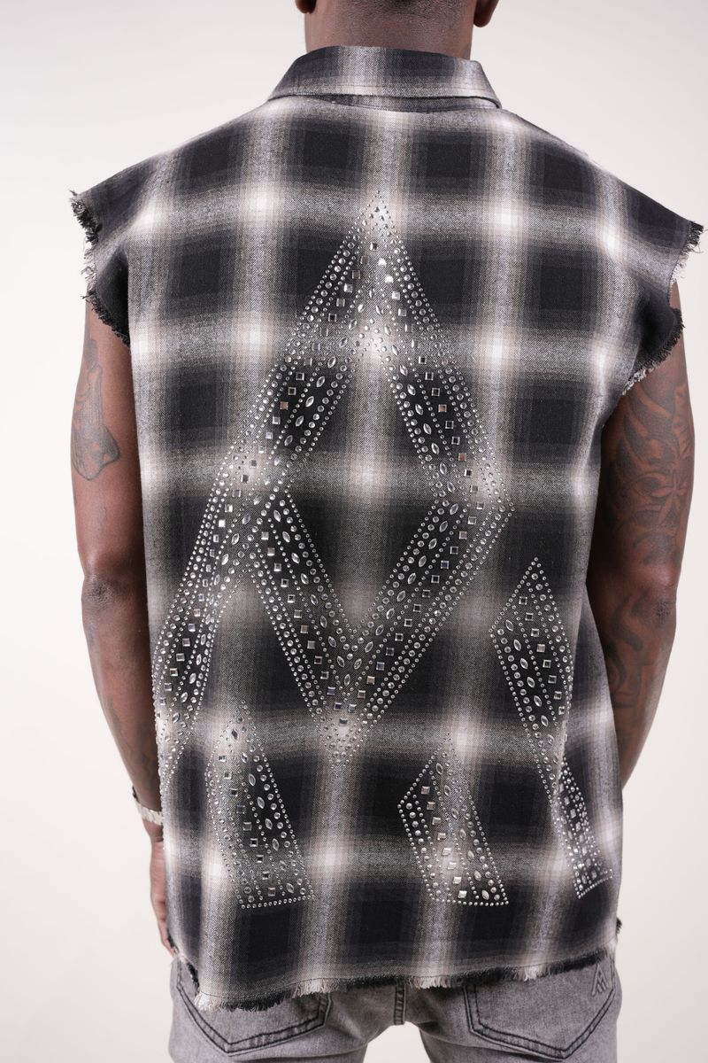 Paper Money Rhinestone Flannel