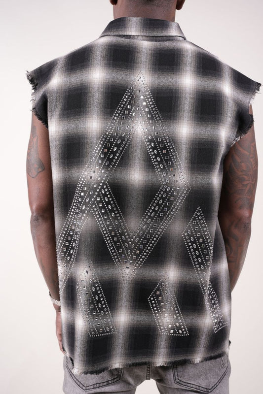 Paper Money Rhinestone Flannel