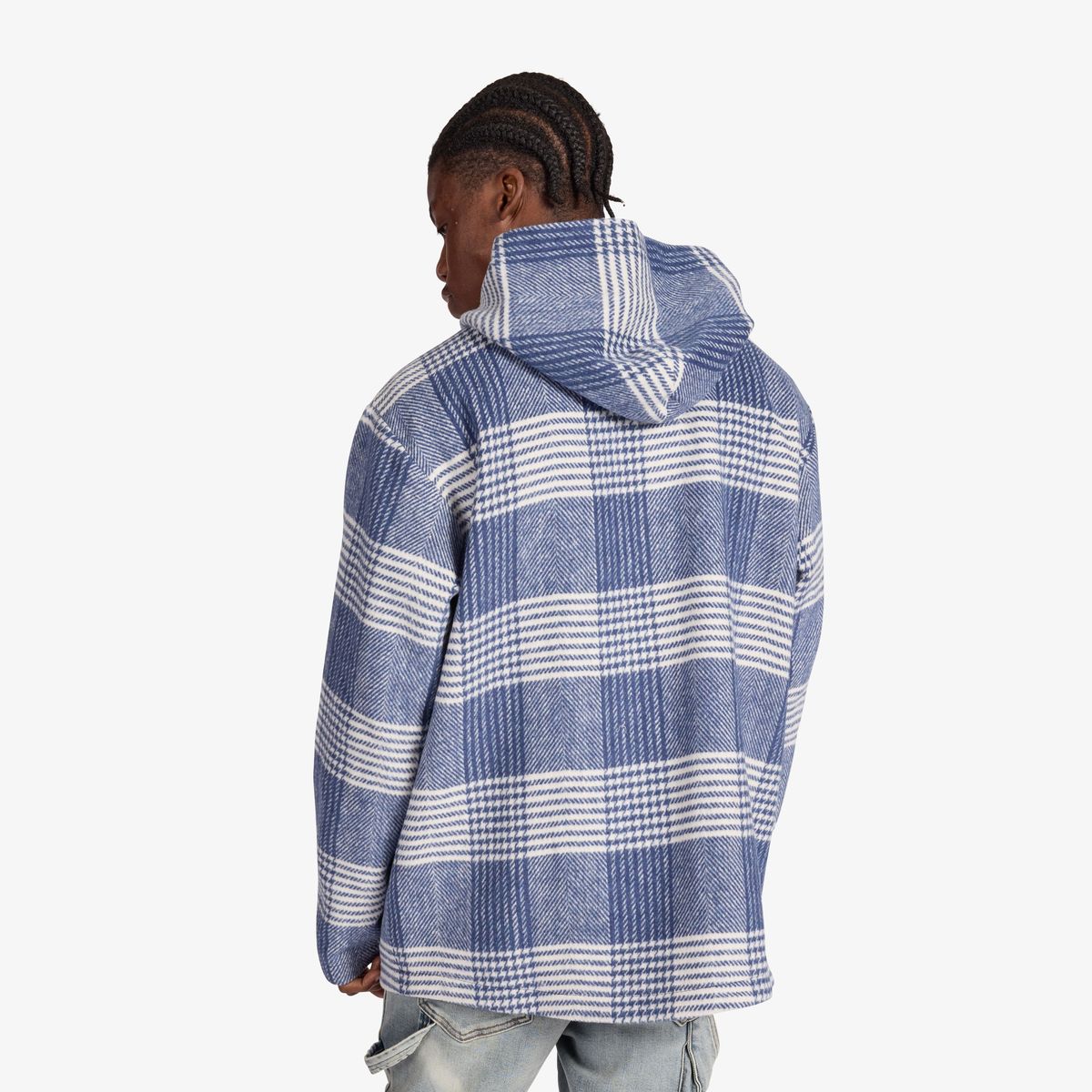 Sugarhill "Tuco Hockey" Blue plaid Hoodie