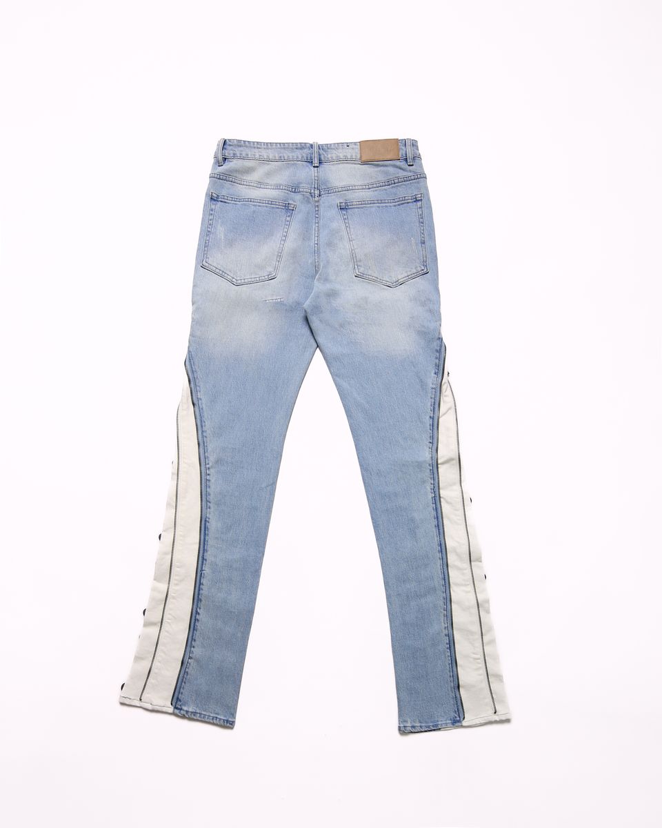 Elements Of Art "Question Mark" Flare Jeans