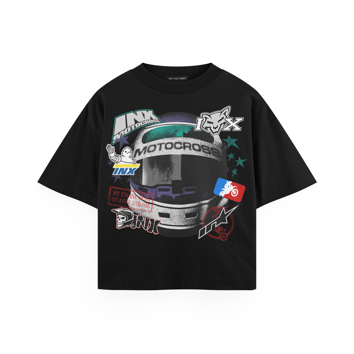 Ink & Fabric "Motocross" Shirt Black