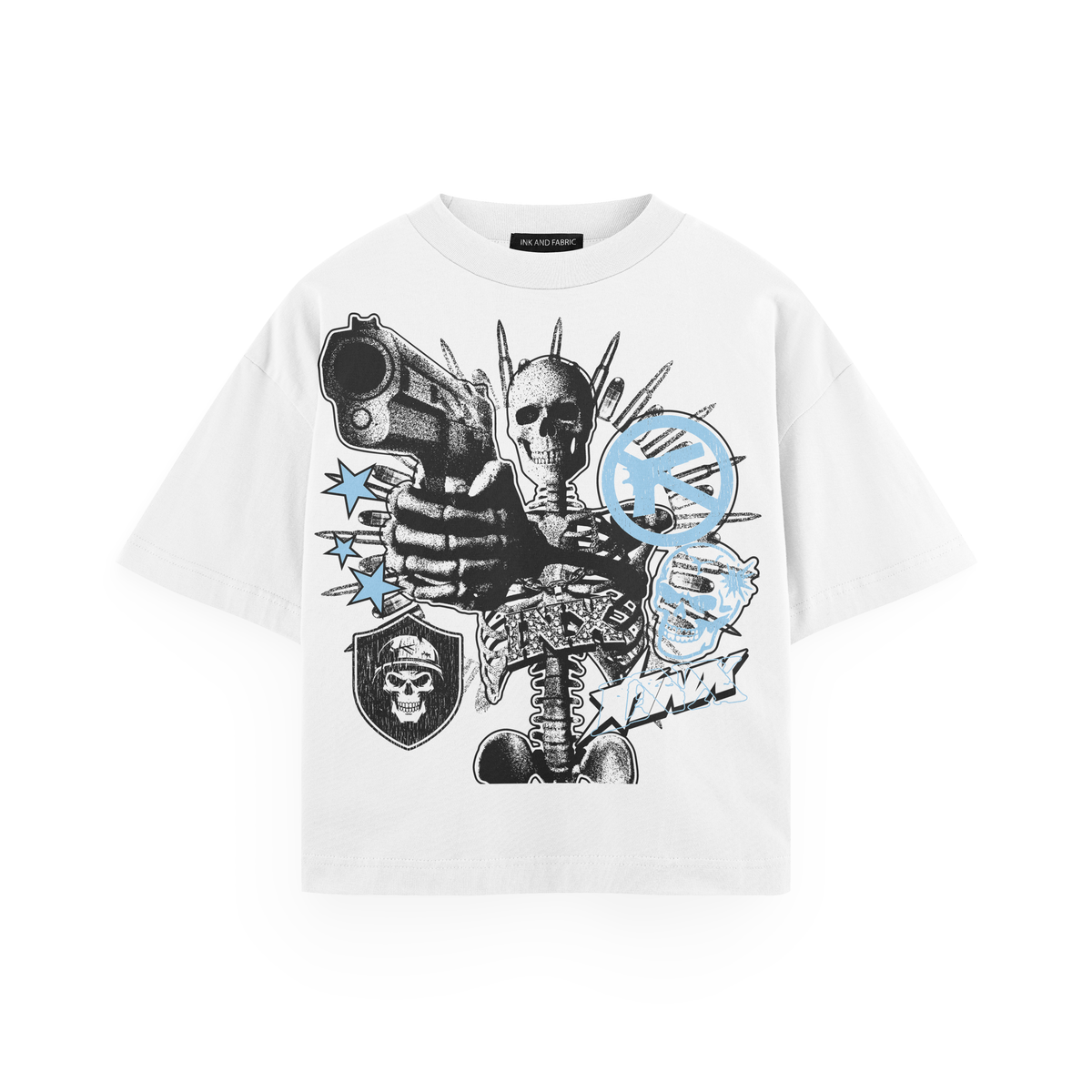 Ink & Fabric "Skeleton Stick Up" Shirt