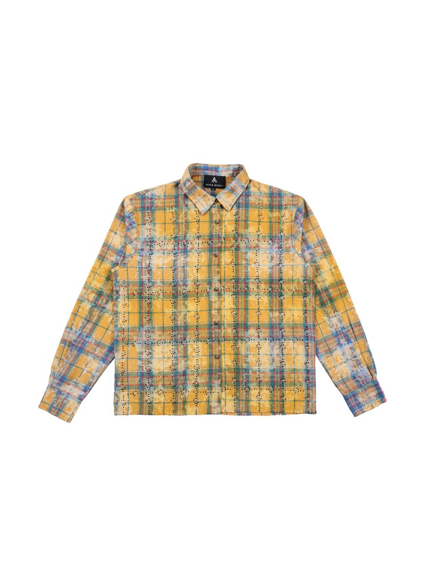 Paper Money RHINESTONE FLANNEL YELLOW