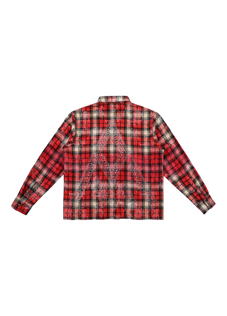 Paper Money RHINESTONE FLANNEL RED
