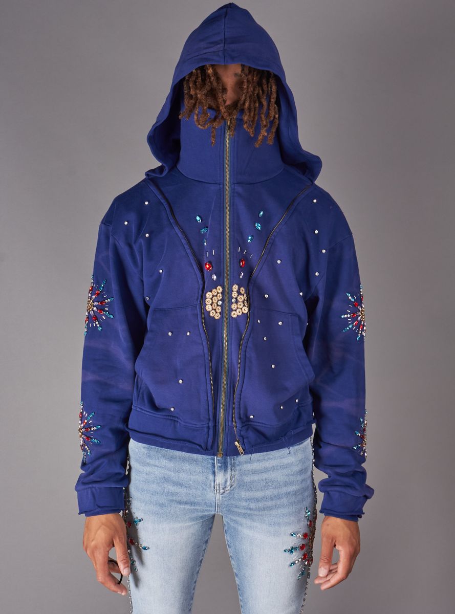 Politics Hoodie - Brae - Blue - 635