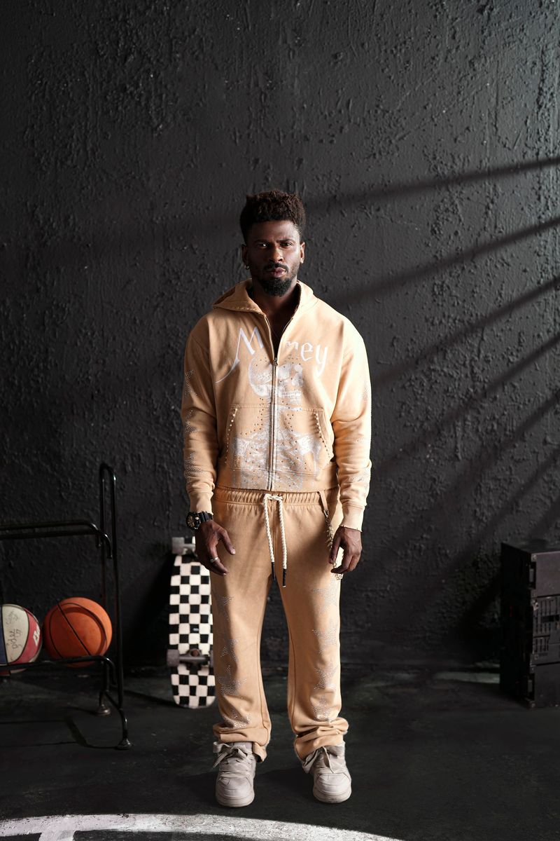 Elite Skull Premium Zip Up Tan