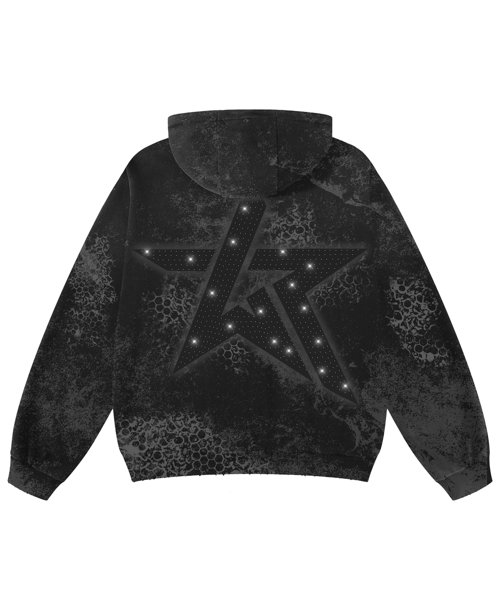 Wknd Riot BLK ON BLK W/ BLK RHINESTONES