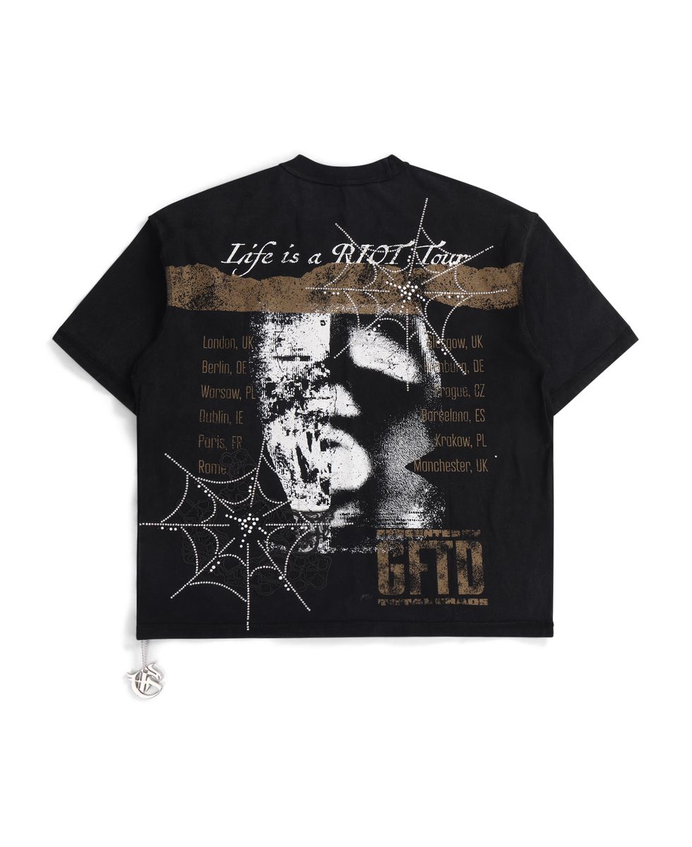 Gftd Riot Tour Blk Tee