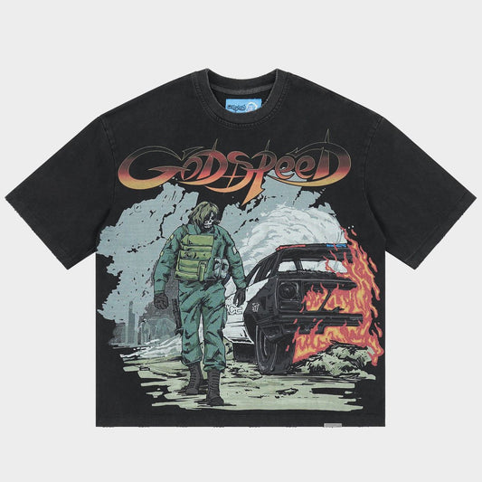 Godspeed Khaos Tee Black