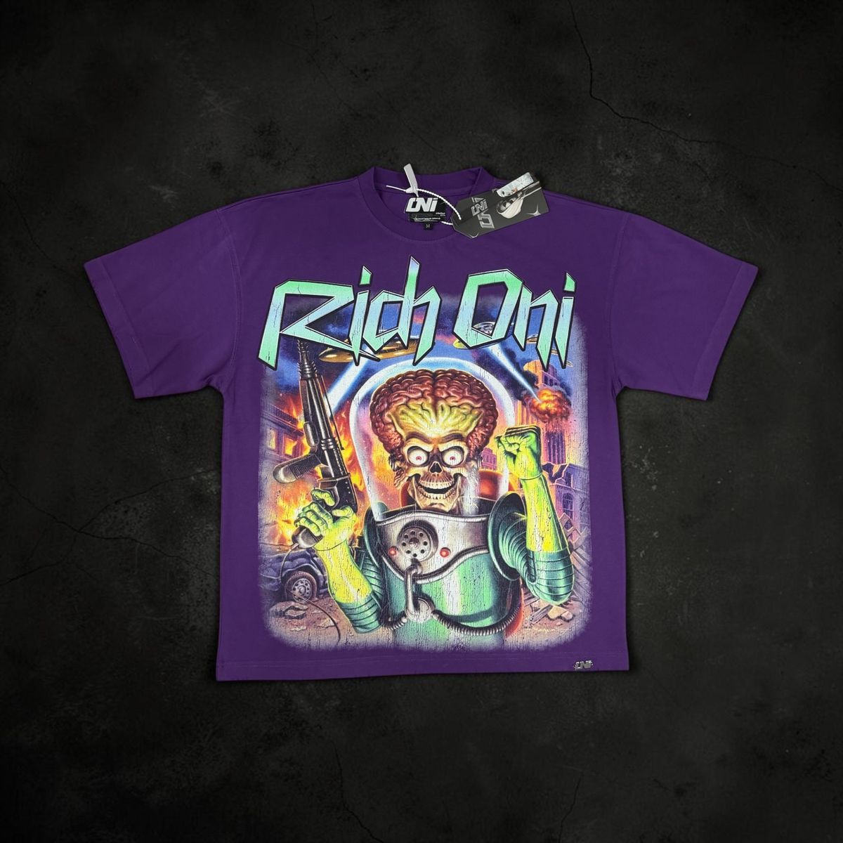 Richi Oni Psycho Brain Tee Purple