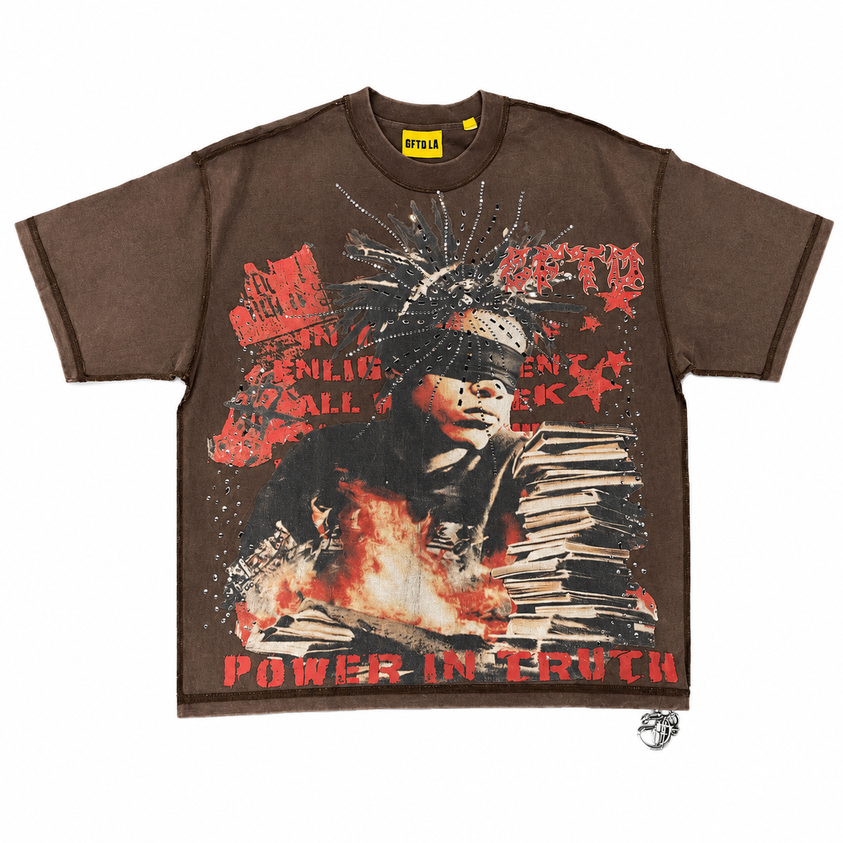 GFTD LA Power In Truth Brown Tee