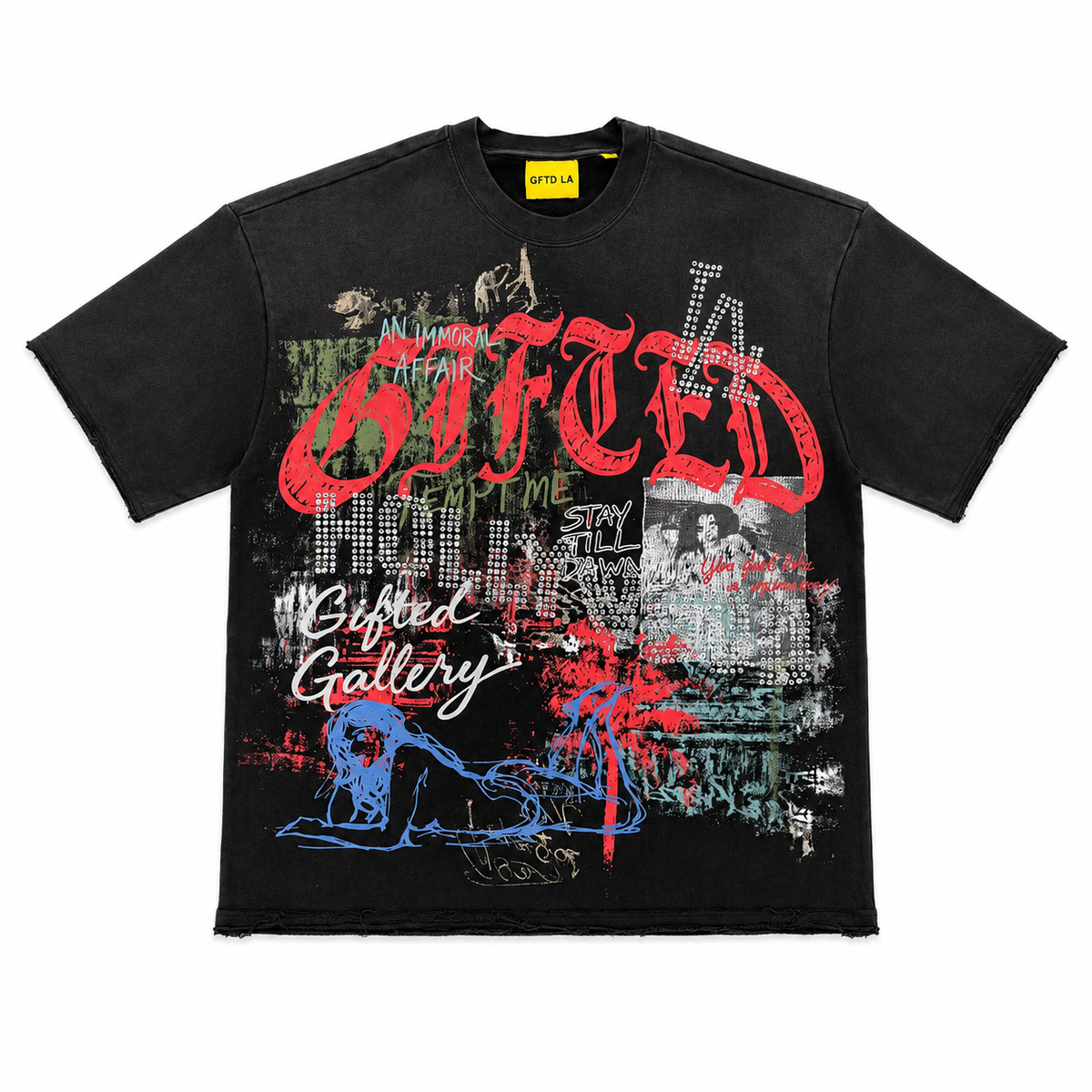 GFTD GALLERY FRENCH TERRY T BLK