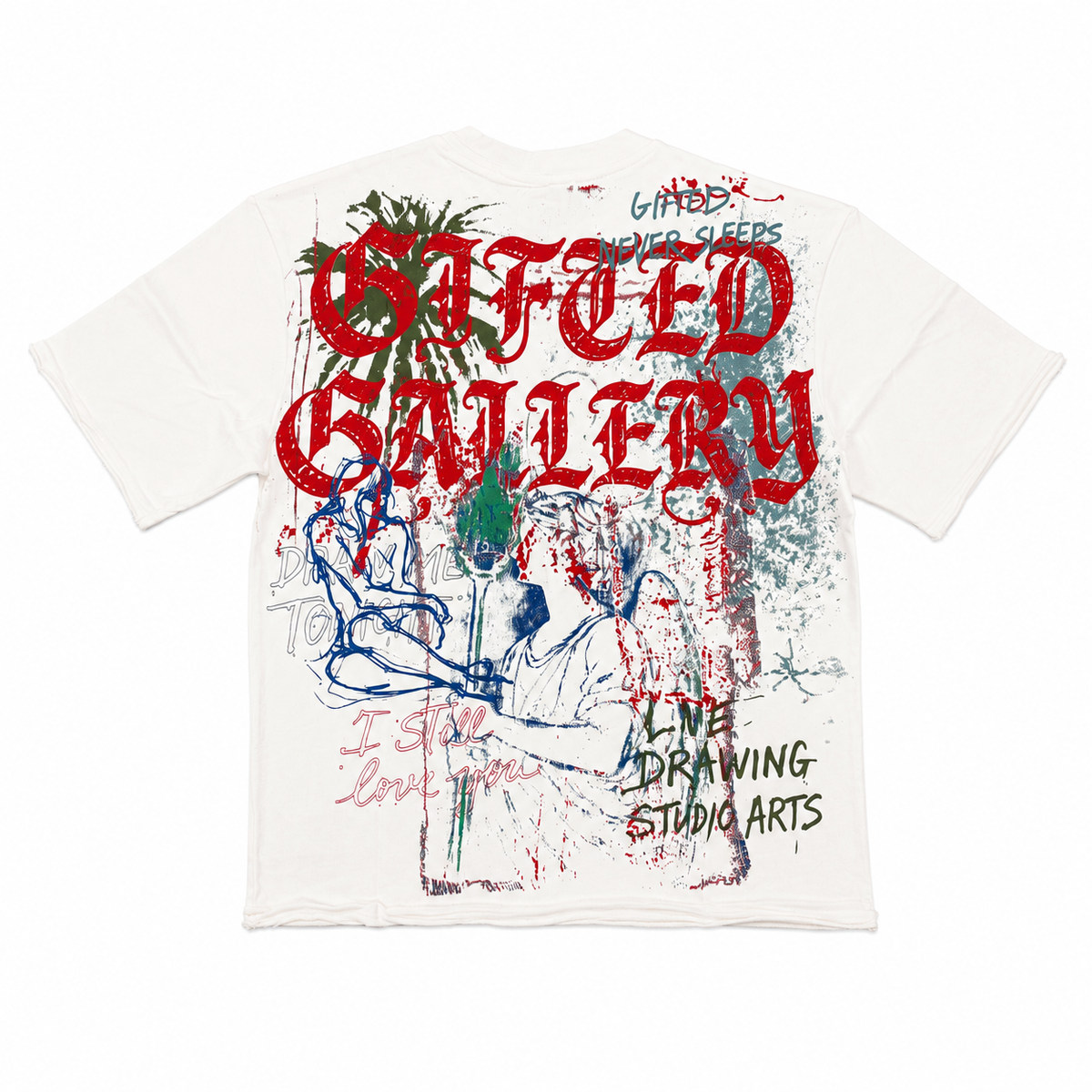 GFTD GALLERY FRENCH TERRY T WHT