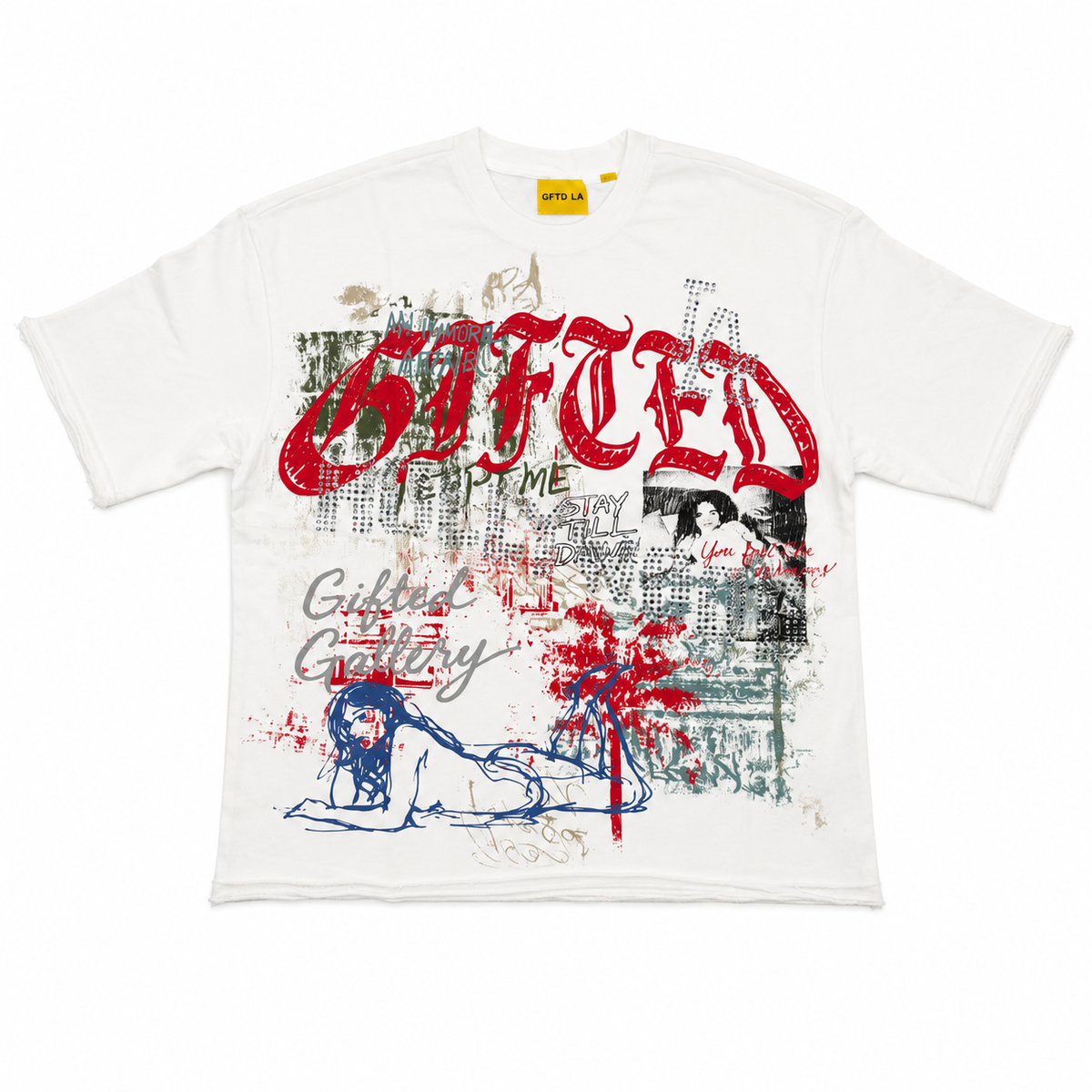 GFTD GALLERY FRENCH TERRY T WHT