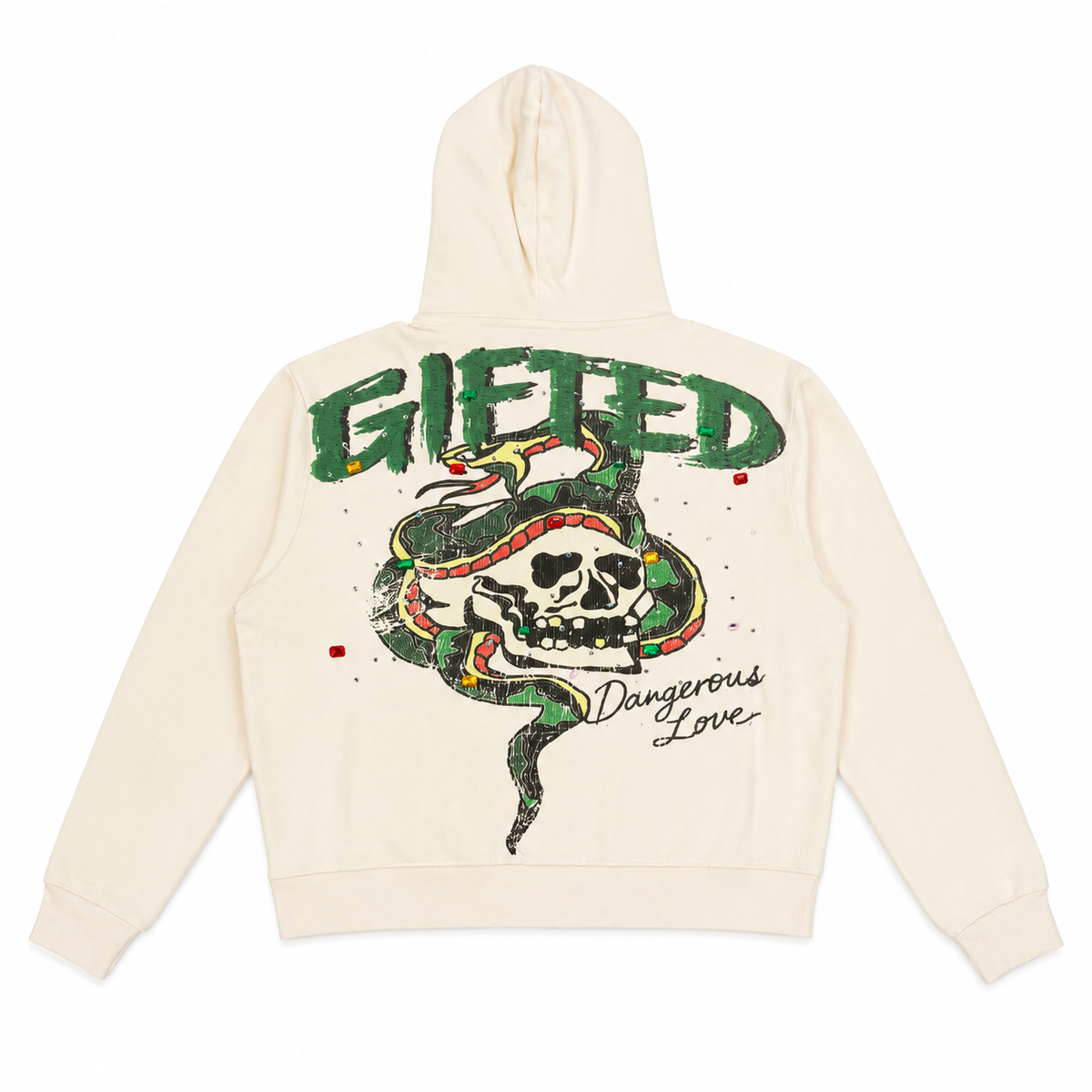 GFTD DANGEROUS LOVE HOODIE CREAM