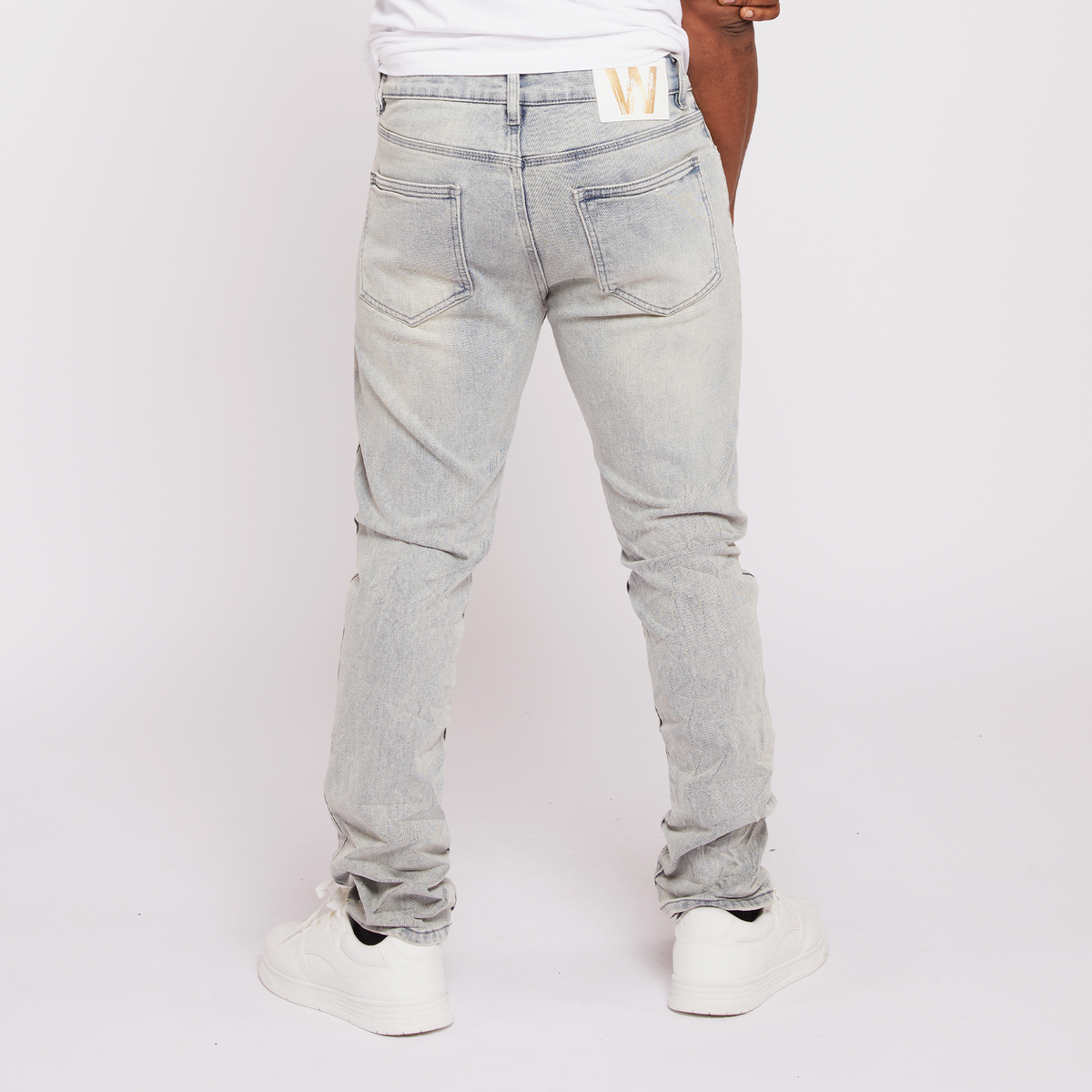 W by Waimea M8172 Lgh Blue Grey Wash