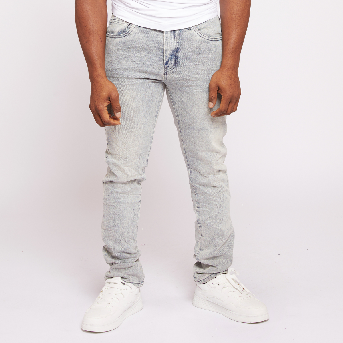 W by Waimea M8172 Lgh Blue Grey Wash