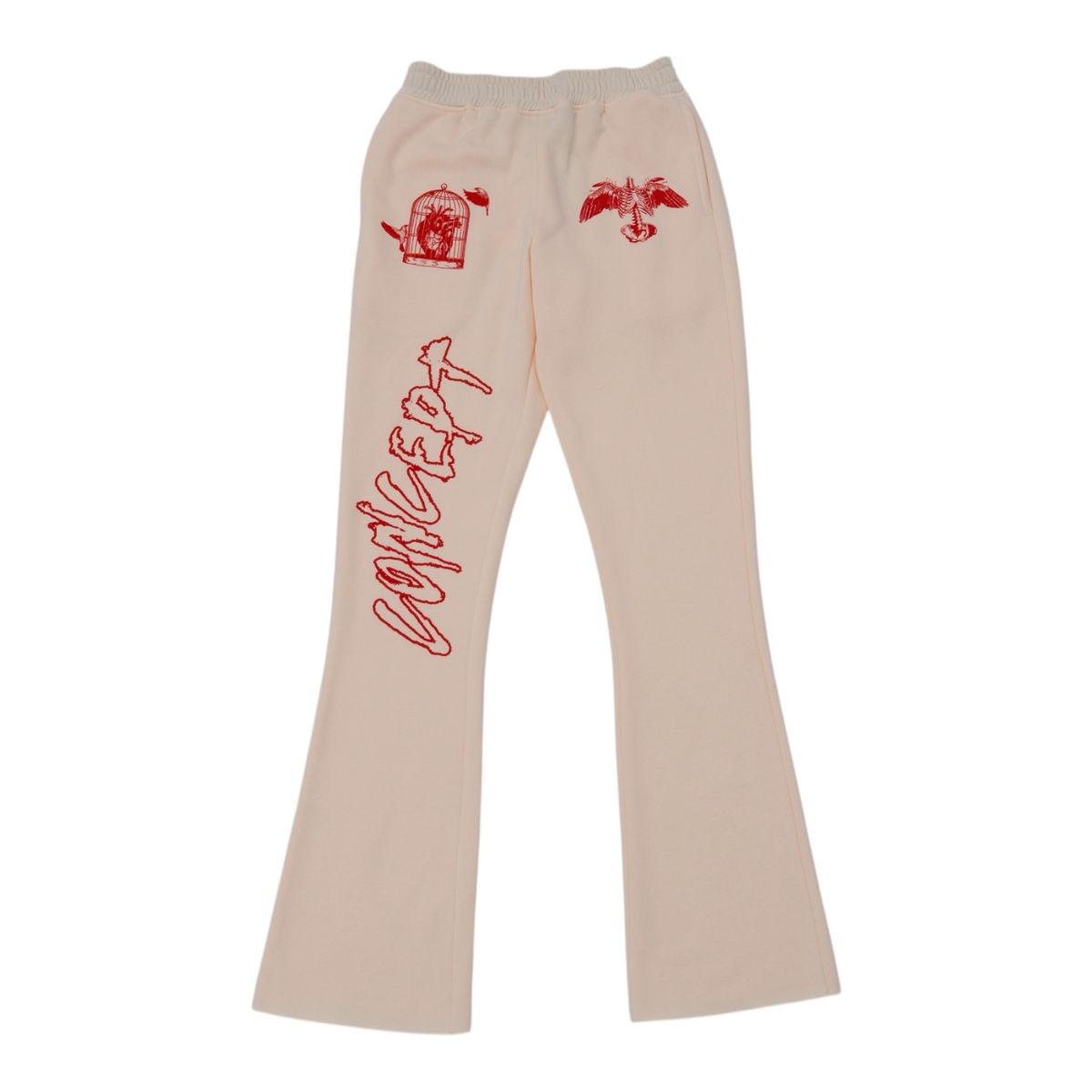 Concept "Skelly Flared" Cream Pants