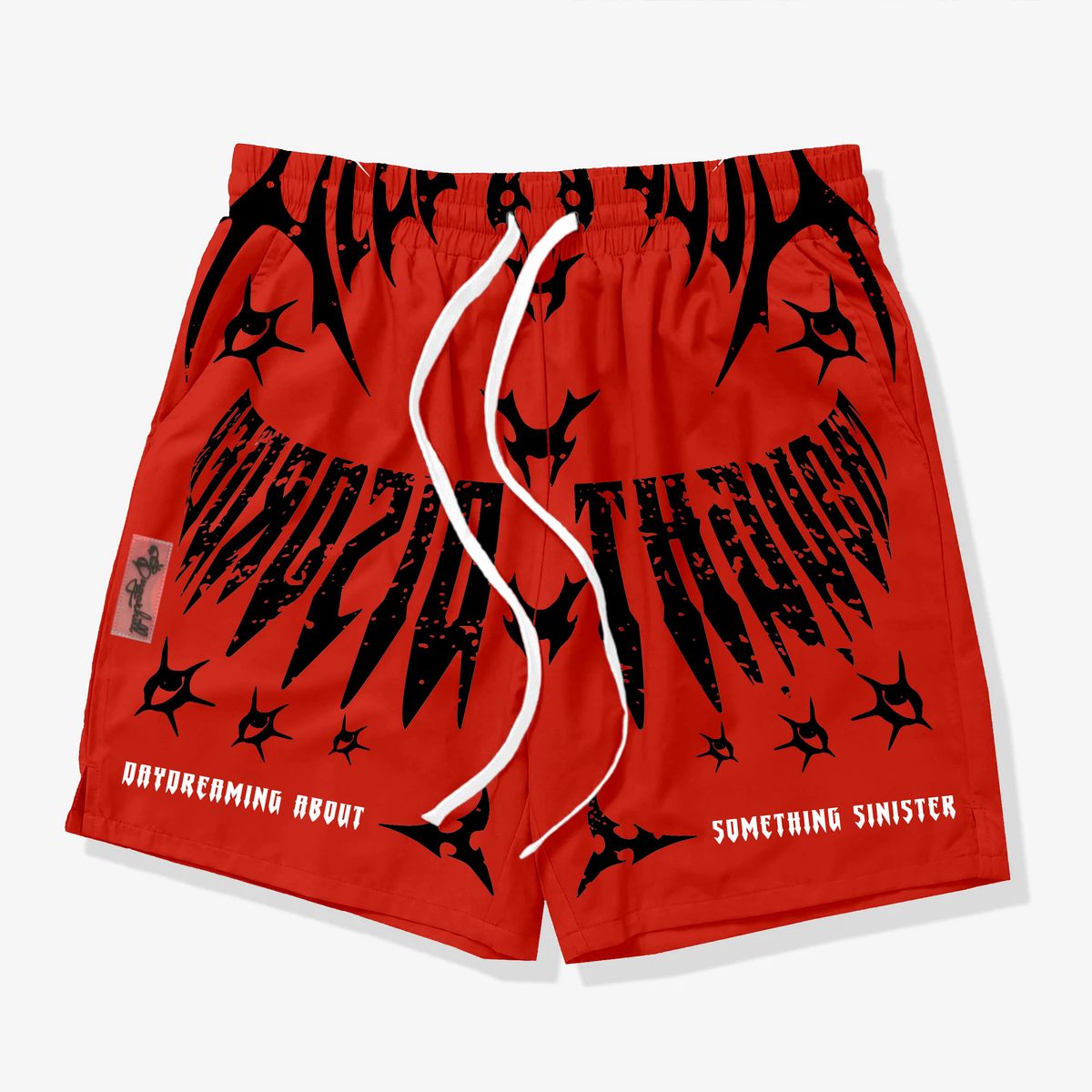 Sugarhill "SINISTER" POLY SHORTS” RED