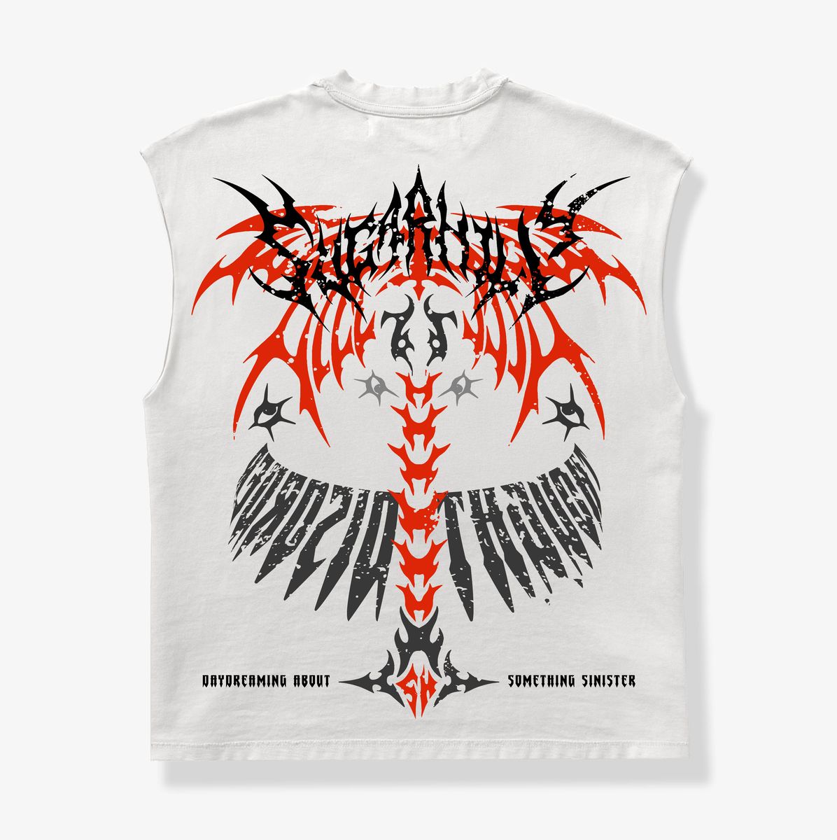 Sugarhill “SINISTER" CUTOFF TEE (WHITE)