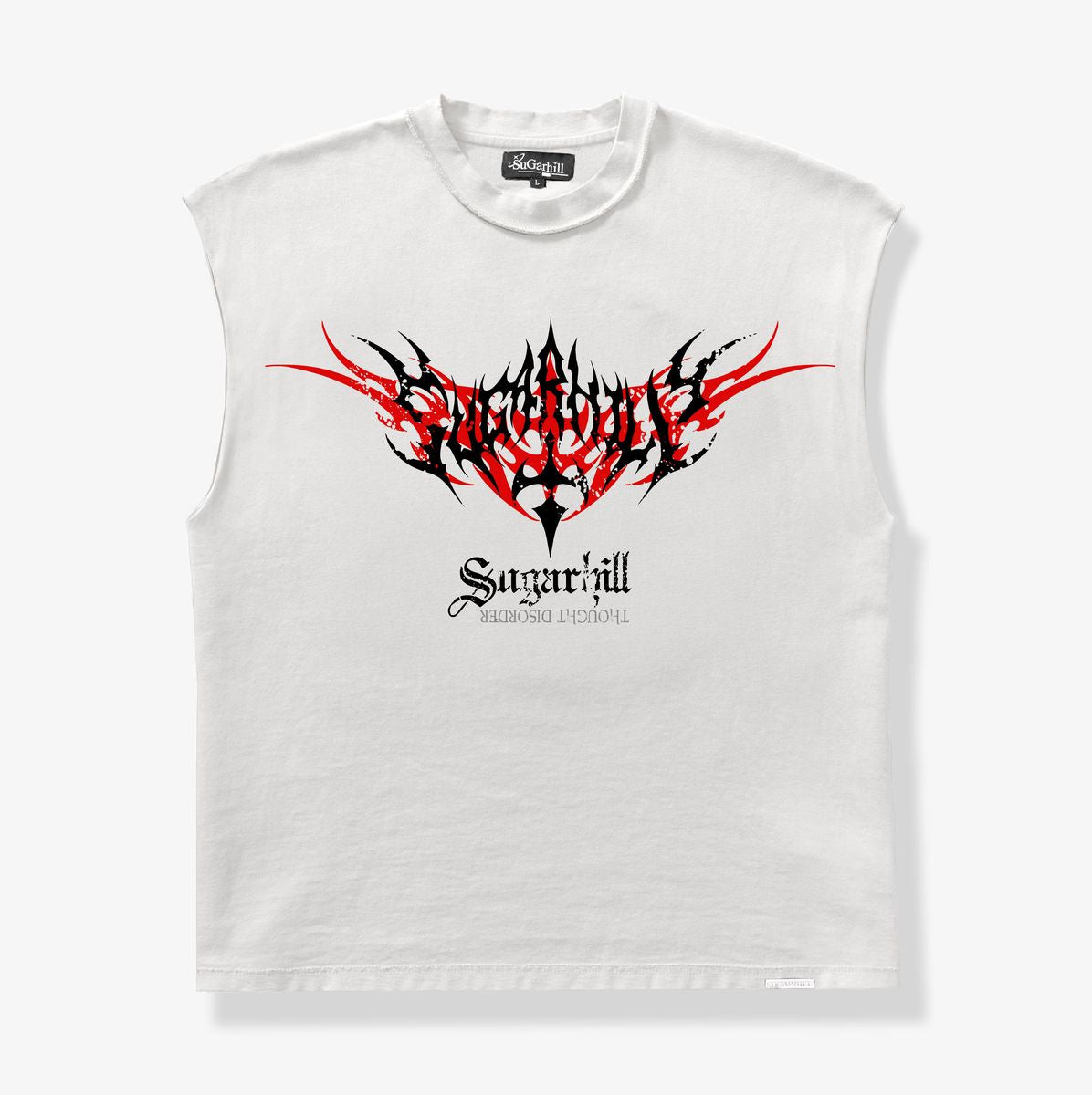 Sugarhill “SINISTER" CUTOFF TEE (WHITE)