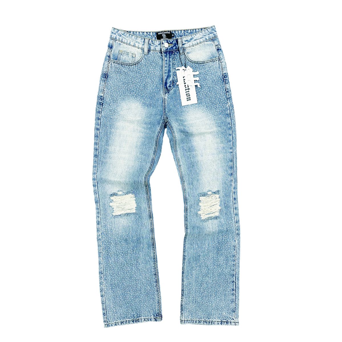 Mixed Emotions 'ME' Rhinestone Jeans