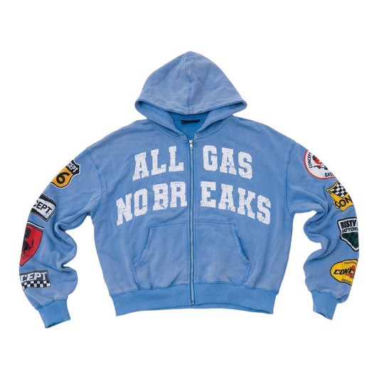 Concept "ALL GAS" HOODIE BLUE