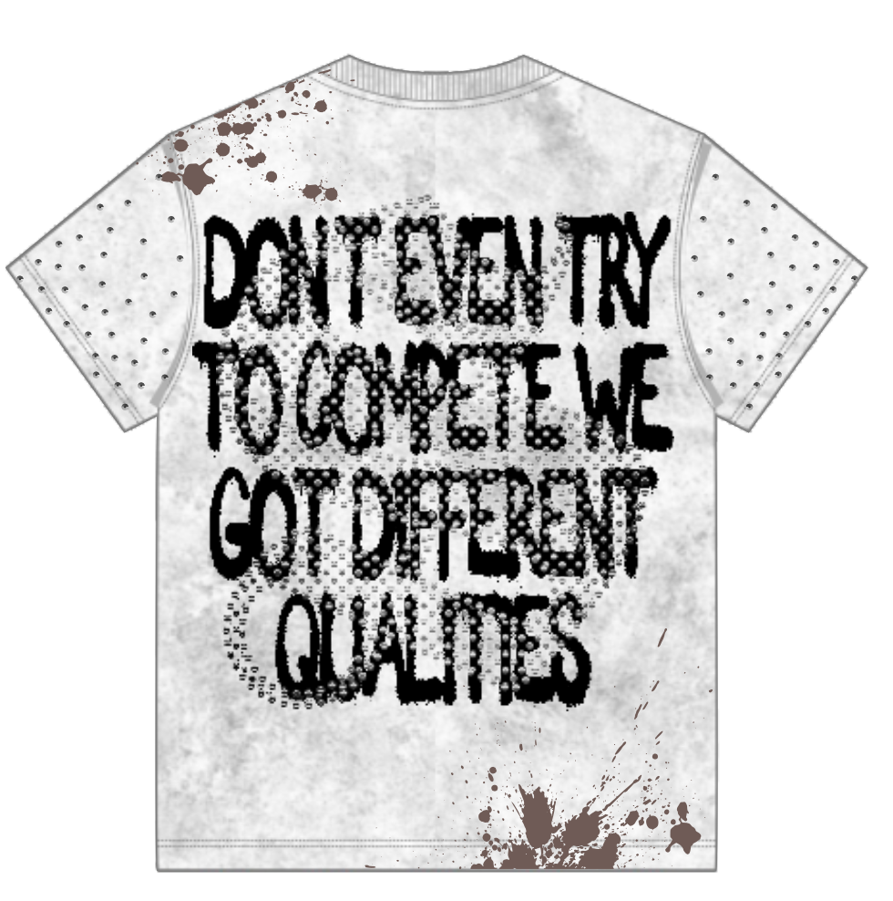 Street Approved Splatter Tee White/Brown