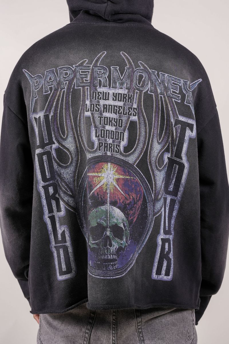 Paper Money Skull World Hoodie