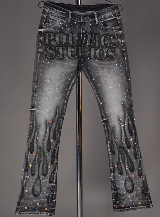 Politics Jeans - Flame - Grey