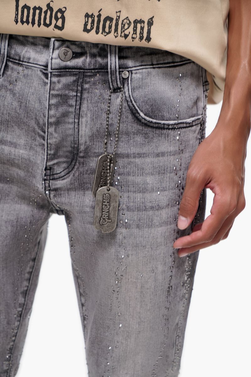 Trnchs DICTATOR - Gray Wash Stacked Denim