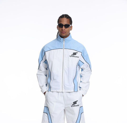 Syndicate Blue Nylon Jacket