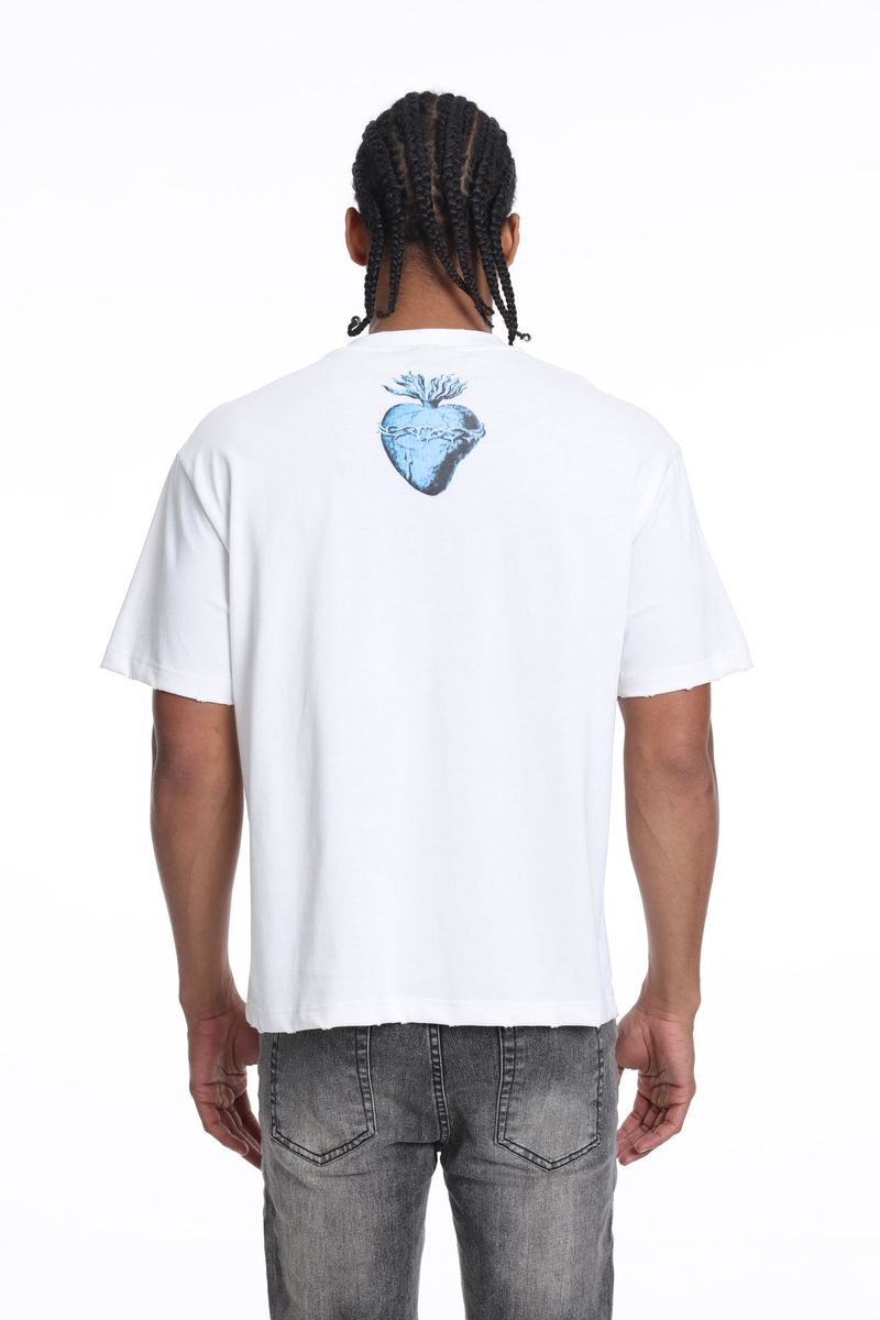 Syndicate "Heart" White Tee