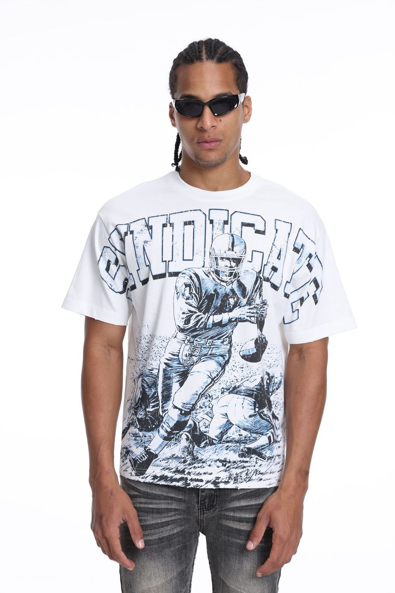 Syndicate "TD" White Tee
