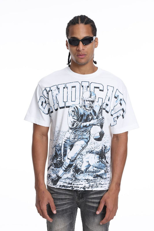 Syndicate "TD" White Tee