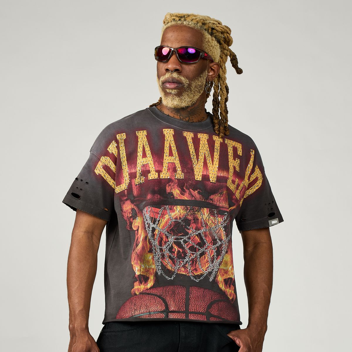 Duaa FLAME SHOT TEE SHIRT